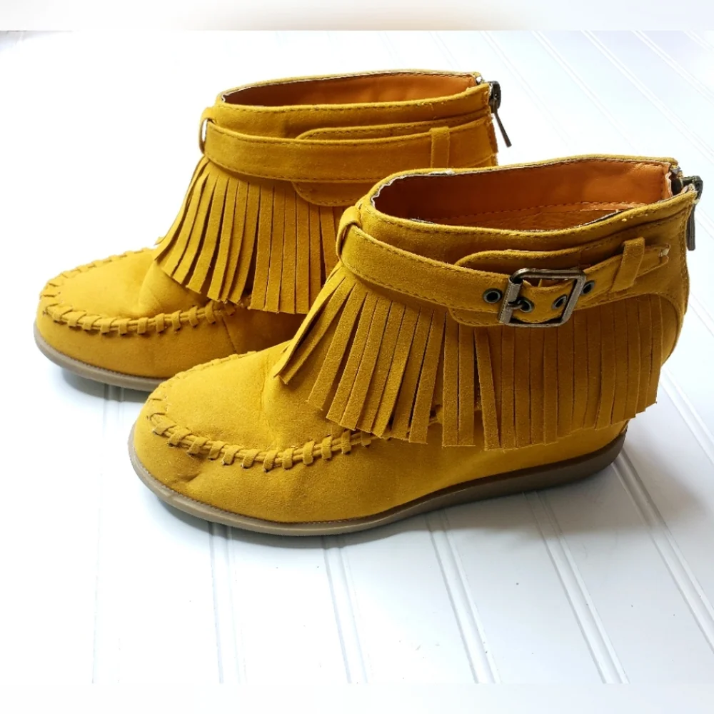 Bamboo Tobery Mustard Yellow SZ 8.5 - Picture 3 of 4